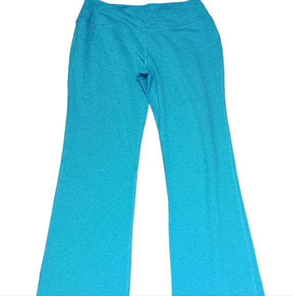 Women's Turquoise Yoga Pants - Picture 3 of 6
